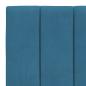 Preview: Bett mit Matratze Blau 80x200 cm Samt