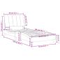 Preview: Bettgestell mit Kopfteil Rosa 80x200 cm Samt