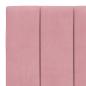 Preview: Bettgestell mit Kopfteil Rosa 80x200 cm Samt