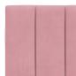 Preview: Bettgestell mit LED-Leuchten Rosa 80x200 cm Samt
