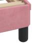 Preview: Bettgestell mit LED-Leuchten Rosa 80x200 cm Samt