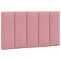 Preview: Bettgestell mit LED-Leuchten Rosa 80x200 cm Samt