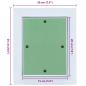 Preview: Zugangspaneel mit Aluminiumrahmen und Gipsplatte 150x200 mm