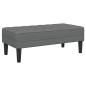 Preview: L-förmiges Sofa Set aus 2 Dunkelgrau Polyester