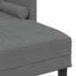 Preview: L-förmiges Sofa Set aus 2 Dunkelgrau Polyester