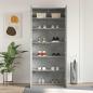 Preview: Schuhschrank Betongrau Holzwerkstoff Schuhschrank Rechteckig