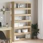 Preview: ARDEBO.de - Bücherregal Sonoma Eiche Holzwerkstoff 100 x 30 x 198 cm Regale