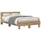 Preview: Bettgestell Artisan Eiche Massivholz Eiche 135 x 190 cm Langlebig