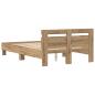 Preview: Bettgestell Artisan Eiche Massivholz Eiche 135 x 190 cm Langlebig