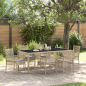 Preview: Garten Essgruppe 7 pcs Beige Poly-Rattan