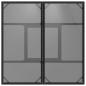 Preview: Esstischset Set aus 5 Schwarz Rattan und Metall Langlebig