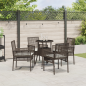 Preview: Essgruppen Set Set aus 5 Braun Poly-Rattan Langlebig