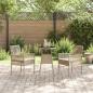 Preview: Essmöbel Set 3-teilig Beige Rattan, Metall Langlebig
