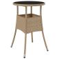 Preview: Esszimmermöbel Set 5-teilig Beige Rattan Langlebig