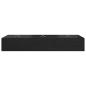 Preview: Aufbewahrungsbettgestell Schwarz Eichen-Optik 80 x 200 cm