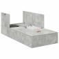 Preview: Bettgestell Beton grau Beton Einzel Stauraum Bettgestell