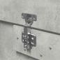 Preview: Bettgestell Graues Beton Beton Einzel Robust
