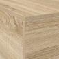 Preview: Bettgestell Sonoma Eiche Holzwerkstoff Doppel Langlebig