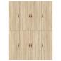 Preview: Bettgestell Sonoma Eiche Holzwerkstoff Doppel Langlebig