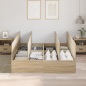 Preview: Bettgestell Sonoma Eiche Holzwerkstoff Doppel Langlebig