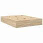 Preview: Bettgestell Sonoma Eiche Holzwerkstoff Doppel Langlebig