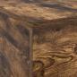Preview: Bettgestell Geräucherte Eiche Holzwerkstoff Standard Doppel