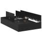 Preview: Stauraumbettgestell Schwarze Eiche Holz Standard Doppel
