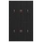 Preview: Stauraumbettgestell Schwarze Eiche Holz Standard Doppel