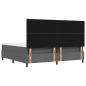 Preview: Bettgestell mit Matratze Set aus 2 Grau Stoff 200 x 200 cm Bett