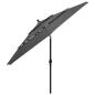 Preview: Sonnenschirm mit Aluminium-Mast 3-lagig Anthrazit 3,5 m