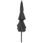 Preview: Sonnenschirm mit Aluminium-Mast 3-lagig Anthrazit 3,5 m