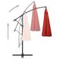 Preview: Ampelschirm Terrakottarot 3 m Aluminium-Mast