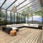 Preview: ARDEBO.de - 11-tlg. Garten-Lounge-Set mit Auflagen Poly Rattan Schwarz