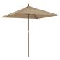 Preview: Sonnenschirm mit Holzmast Taupe 198x198x231 cm