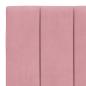 Preview: Bettgestell mit LED-Leuchten Rosa 90x190 cm Samt