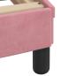 Preview: Bettgestell mit LED-Leuchten Rosa 90x190 cm Samt
