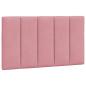 Preview: Bettgestell mit LED-Leuchten Rosa 90x190 cm Samt