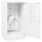 Preview: Sattelschrank Weiß 53x53x105 cm Stahl