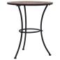 Preview: Mosaik-Bistrotisch Orange/Grau 60 cm Keramik