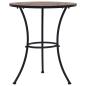 Preview: Mosaik-Bistrotisch Orange/Grau 60 cm Keramik