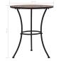 Preview: Mosaik-Bistrotisch Orange/Grau 60 cm Keramik