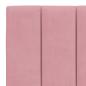Preview: Bettgestell mit LED-Leuchten Rosa 120x200 cm Samt