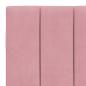 Preview: Bett mit Matratze "Hanko" Rosa 90x190 cm Samt