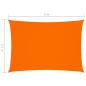 Preview: Sonnensegel Oxford-Gewebe Rechteckig 3,5x5 m Orange