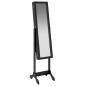 Preview: Standspiegel Schwarz 34x37x146 cm