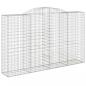 Preview: Gabionen mit Hochbogen 6 Stk. 300x50x180/200cm Verzinktes Eisen