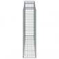 Preview: Gabionen mit Hochbogen 6 Stk. 300x50x180/200cm Verzinktes Eisen