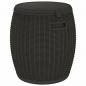 Preview: 4-in-1 Gartenbox Schwarz Polypropylen