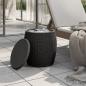 Preview: 4-in-1 Gartenbox Schwarz Polypropylen