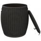 Preview: 4-in-1 Gartenbox Schwarz Polypropylen